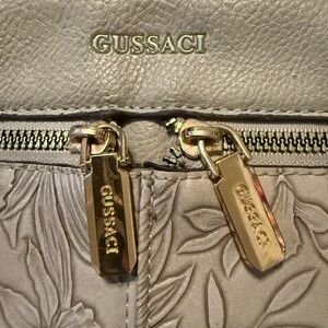 Gussaci y2k vintage Gray Embossed Women's Bag